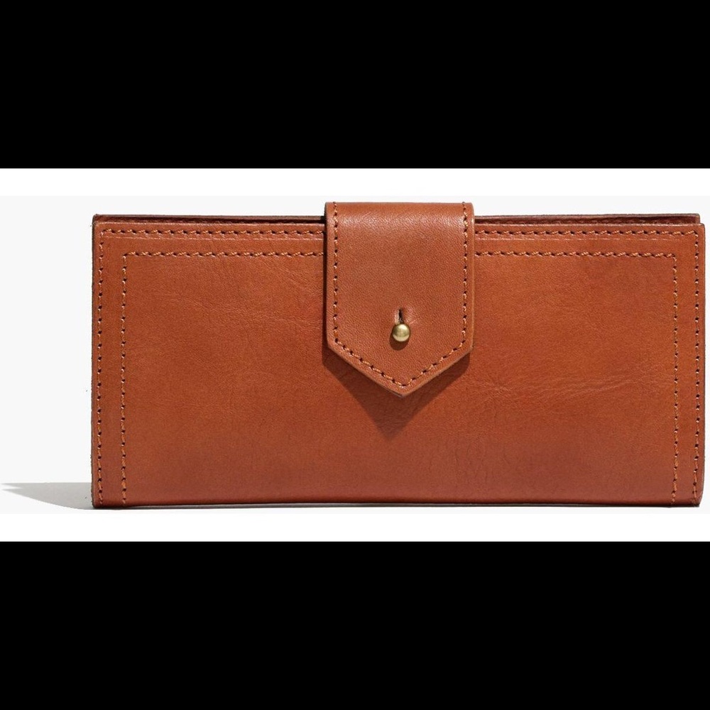 MADEWELL post wallet in English saddle